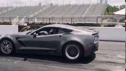 Corvette C7 Z06 9.8 1/4 quarter mile 5/16/17 PBIR