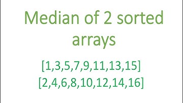 Find median of two sorted arrays. Leetcode. Swift.