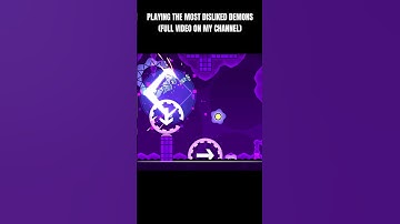 I Played The MOST DISLIKED Demons… (clip) #geometrydash #gd #music #games #dislike