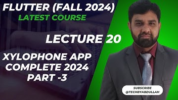 Flutter in Urdu 2024 | Xylophone Complete Part 3 | @TechByAbdullah   #flutterinhindi  #xylophone