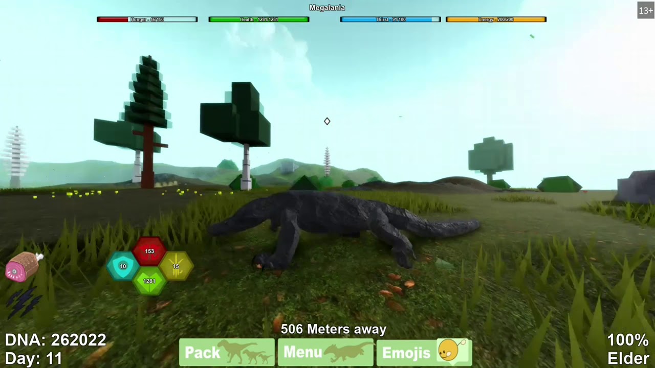 Dinosaur Simulator New Update Megalania Showcase Youtube