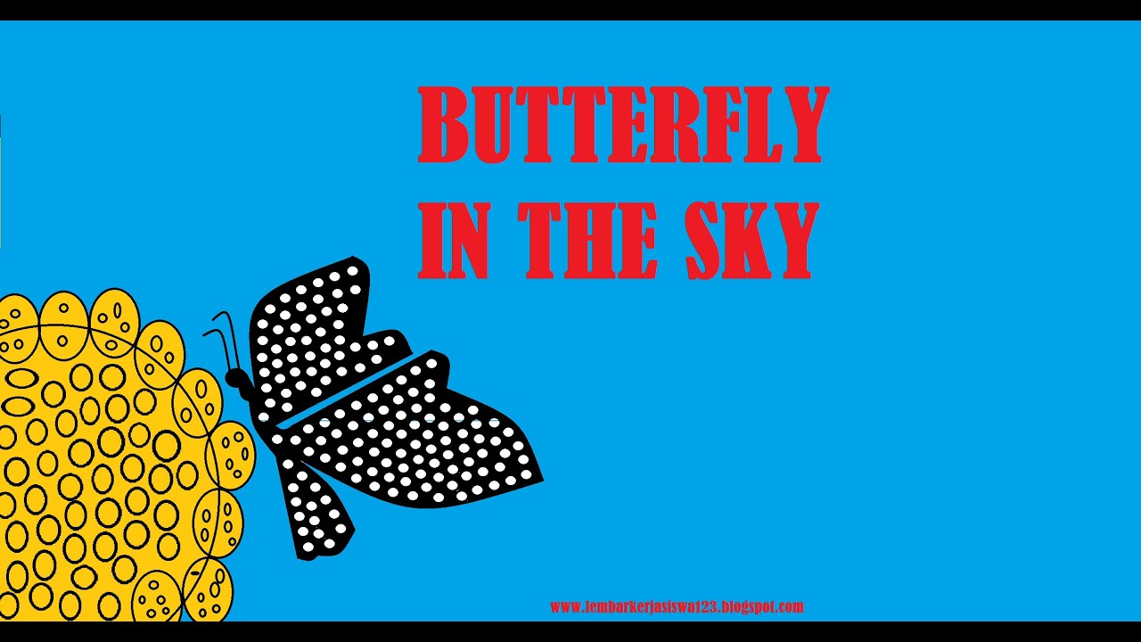 how to draw butterfly in the sky? (menggambar kupu kupu di langit