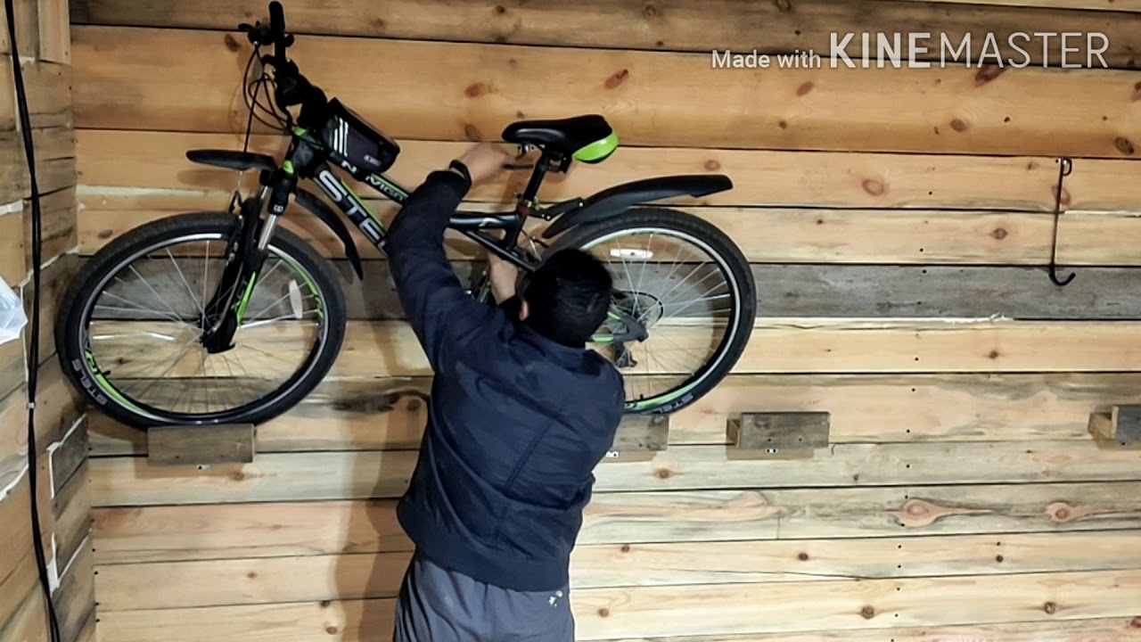 Простое крепления для велосипедов на стену. - YouTube