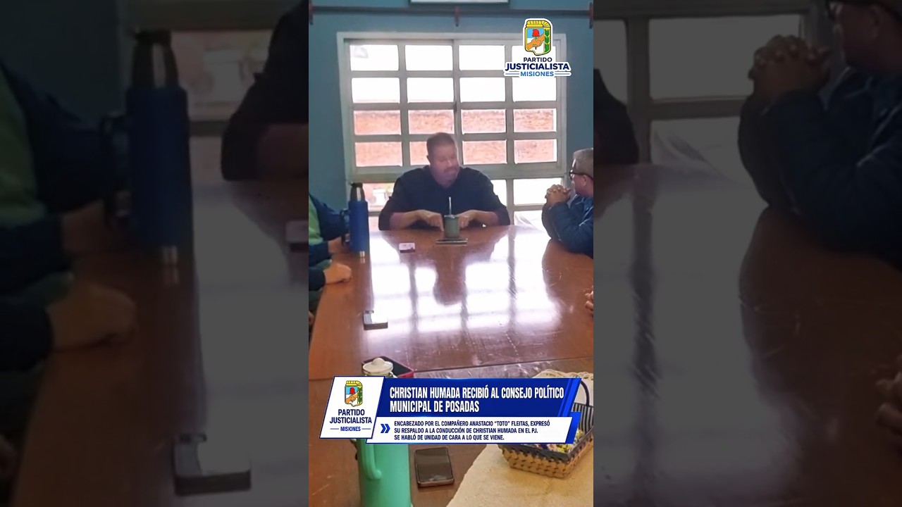 Christian Humada se reunió con el Consejo Político Municipal de la Ciudad de Posadas