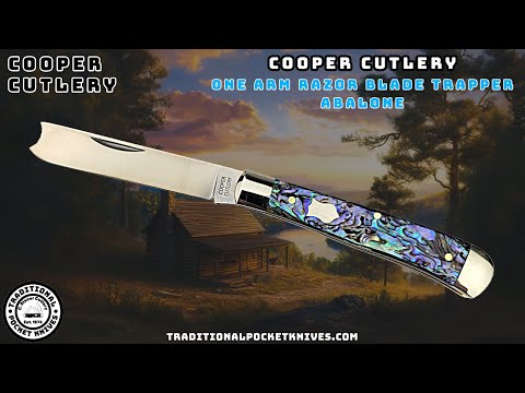 Cooper Cutlery: One Arm Razor Blade Trapper - Abalone (ABALONE)