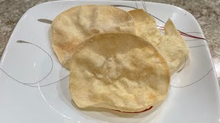 How to fry Appalam / papads in microwave | 1 minute papad 🫓 | Microwave crispy papad/Appalam