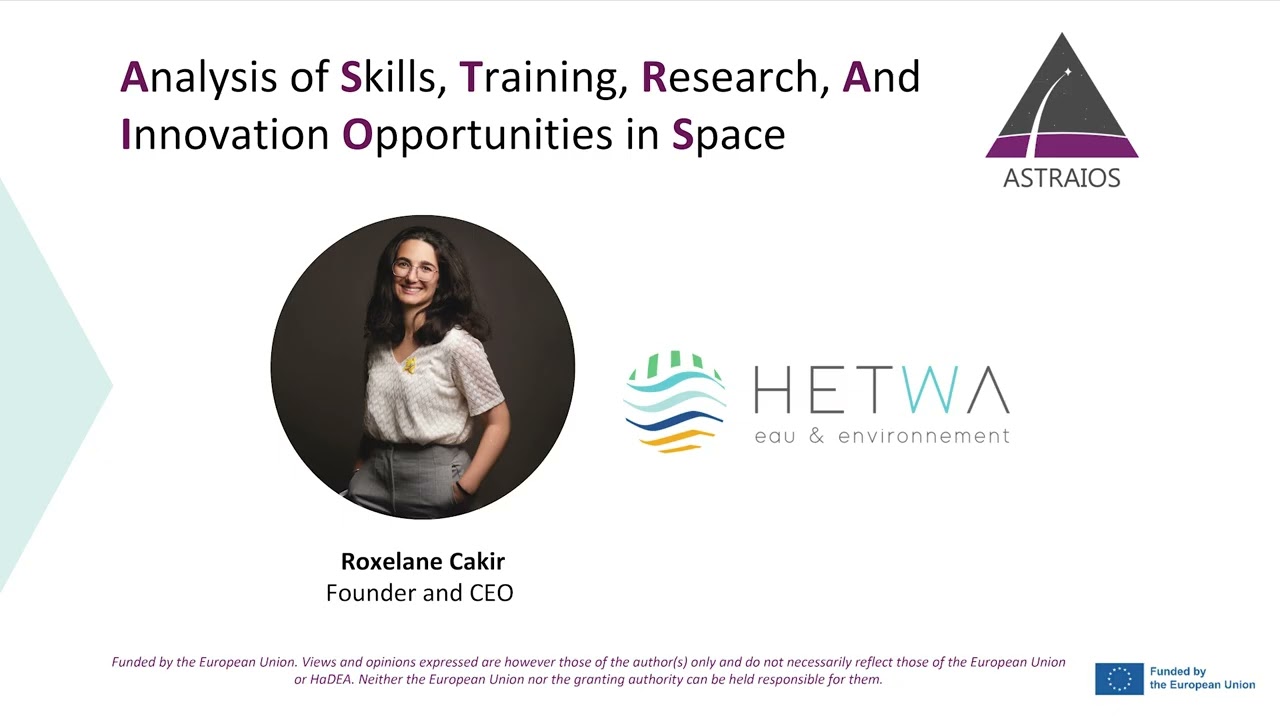 🚀 ASTRAIOS Podcast Series: Success Stories in EO & GNSS | Roxelane Cakir