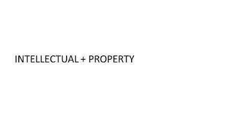 INTELLECTUAL PROPERTY LAW Part 1 Concept and Definition