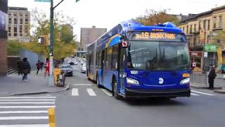 MTA New York City Bus New Flyer XN60 1051 on the Bx19