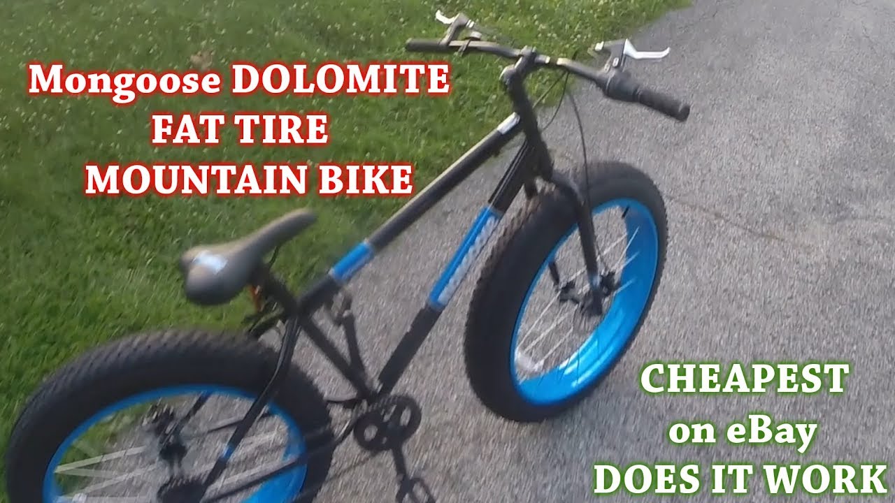 mongoose dolomite fat tire bike 26 wheel