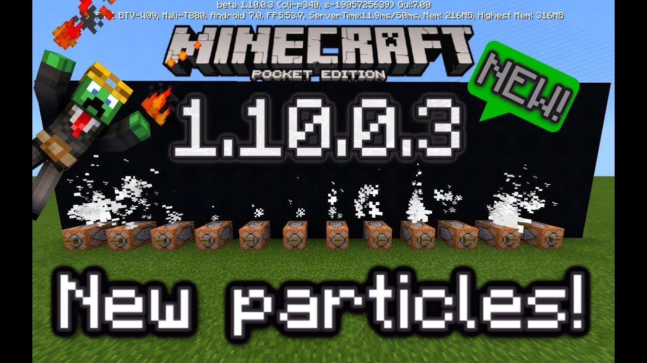 ️ MCPE New PARTICLES (12) in Minecraft PE 1.10 BETA!!! Minecraft Pocket ...