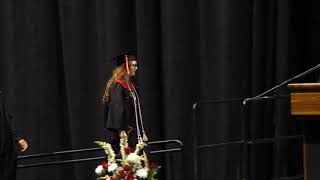 Moira getting her diploma