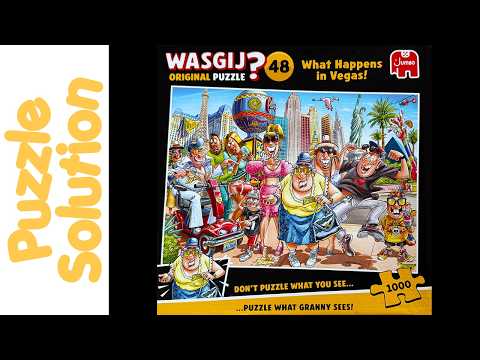Wasgij Jigsaw Puzzle Solution - Original 48 What Happens in Vegas!