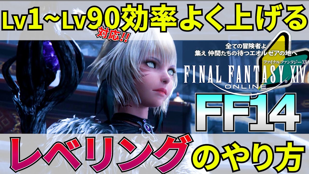 Ff14 初心者必見 効率よく上げるレベリングのやり方を紹介 Lv1 Lv90まで レベル上げ Youtube