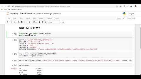 Connect to SQL server with python using sqlalchemy