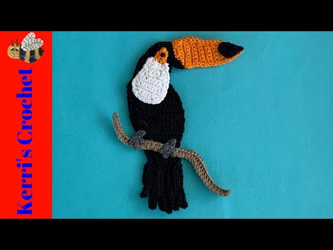 Crochet Toucan Tutorial - Crochet Applique Tutorial