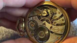 This 100 year old pocket watch....still works!   Talking about the Illinois Watch Company model 9