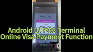 Android 13 POS Device, featuring SoftPOS capabilities for seamless online payments with Visa cards!