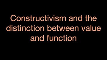 Constructivism and the distinction between value and function - @futureoflifeinstitute