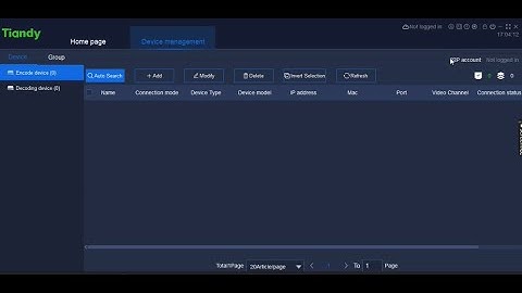How Add Tiandy NVR To "Easy 7 Smart Client Express" Desktop Software
