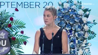 Full speech: William 'Bill' Jeffrey's daughter speaks at her father's funeral