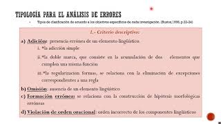 Tipología para el análisis de errores en la enseñanza-aprendizaje del francés