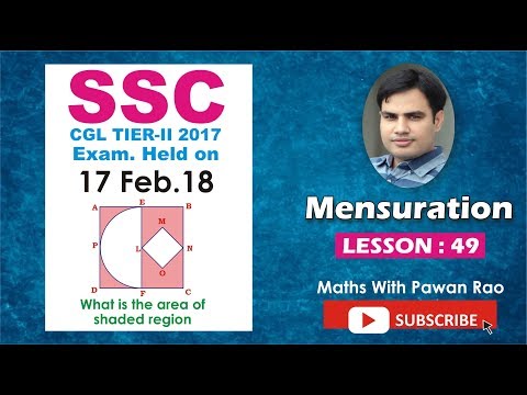 SSC CGL Tier - II_17Feb.-18_MENSURATION_Hindi & English  - Problems & Solutions for SSC, CDS  ,KVS
