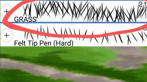 Simple and easy custom grass brush tutorial! [Ibis paint x]