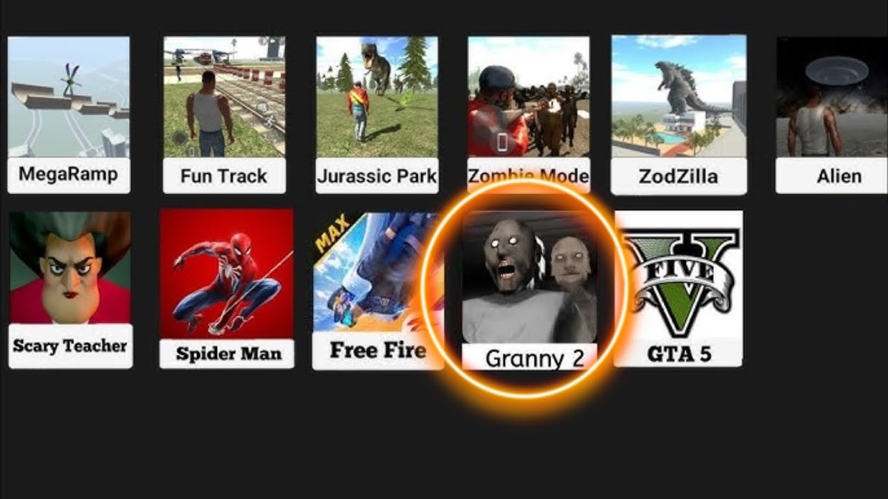 Franklin play granny mod in Indian bike driving 3d | new update mod