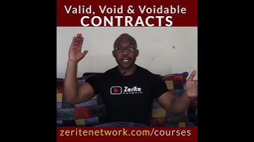 Valid, Void & Voidable contracts CIPS L4M3