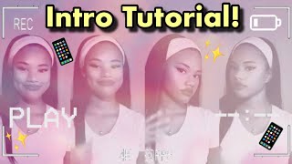 HOW TO MAKE A YOUTUBE INTRO ON IPHONE FOR FREE?✨ 2020 YouTube Intro Ideas for Beginners