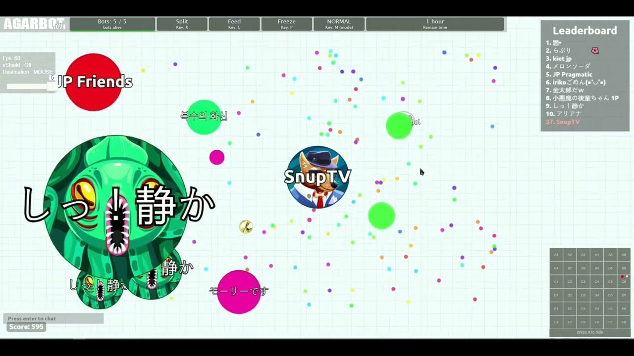 GitHub - Yoz0/Agar.io-Learning-Bots: Theses bots have to collect gems and  eat each other just like agar.io