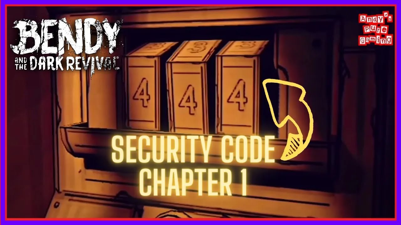 Security Code (Chapter 1 Escape the Studio) Bendy and The Dark
