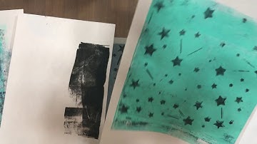 Stenciling 101: Gel Plate Printing