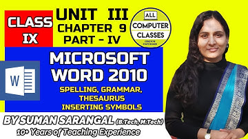 Office Tools | Class IX  |  Unit 3 | Chapter 9 | Part 4 | Microsoft Office  | All Computer Classes