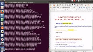 Cisco Packet Tracer Installation Ubuntu.