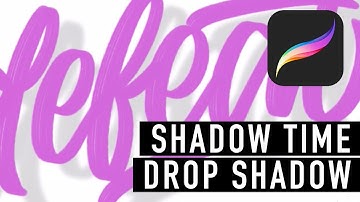 How to create a drop shadow in the Procreate App