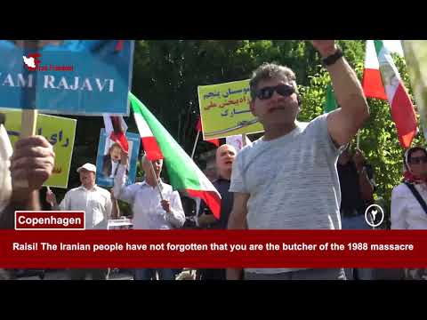 PMOI/MEK supporters rally in Copenhagen & Rome against the Iranian regime sham presidential election