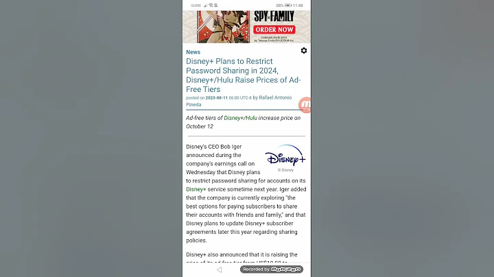 Disney+ Plans to Restrict Password Sharing in 2024, Disney+/Hulu Raise Prices of Ad-Free Tiers