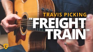 How to Play Freight Train Step-By-Step Using Travis Picking