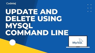 UPDATE and DELETE records in MySQL