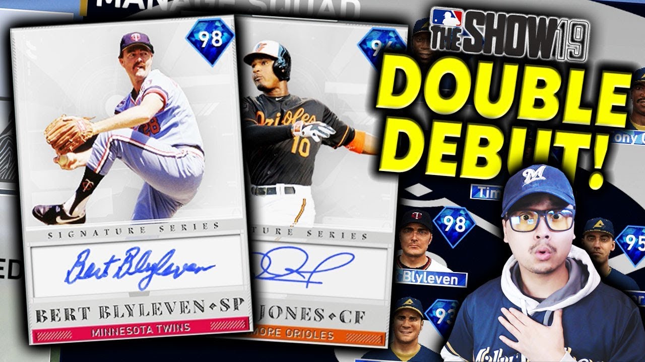 Diamond Signature Series Adam Jones & Bert Blyleven DEBUT! MLB The Show 19 Diamond Dynasty