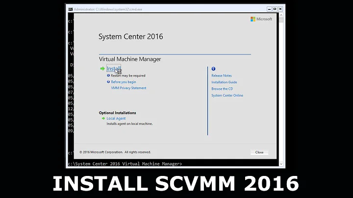 Installing System Center Virtual Machine Manager 2016 - Installing SCVMM 2016