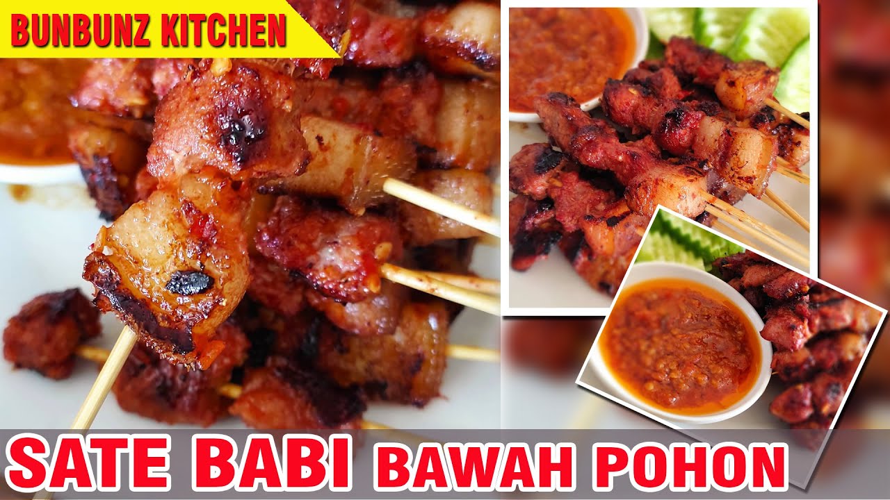 Resep Sate Babi Bawah Pohon Khas Bali Enak, Empuk, Gurih Resep Sate Babi Bawah Pohon Khas Bali Enak, Empuk, Gurih