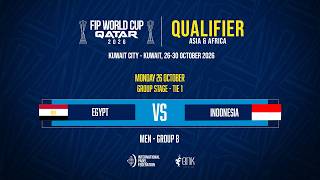 🇪🇬 EGYPT VS INDONESIA 🇮🇩 - MEN - TIE1 - FIP WORLD CUP 2026 QUALIFIERS – ASIA & AFRICA