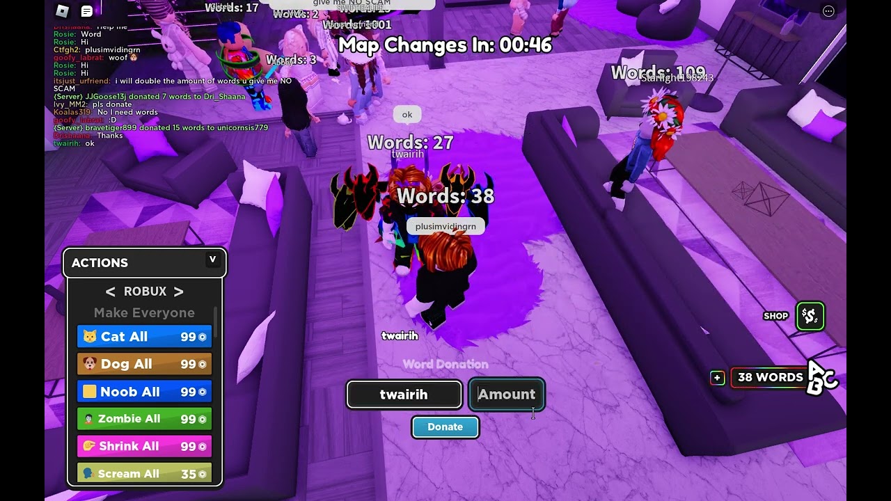 LAST WORDS ROBLOX GAME YouTube 