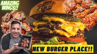 New MANCHESTER SMASHED Burger Place! DELICIOUS Wings!