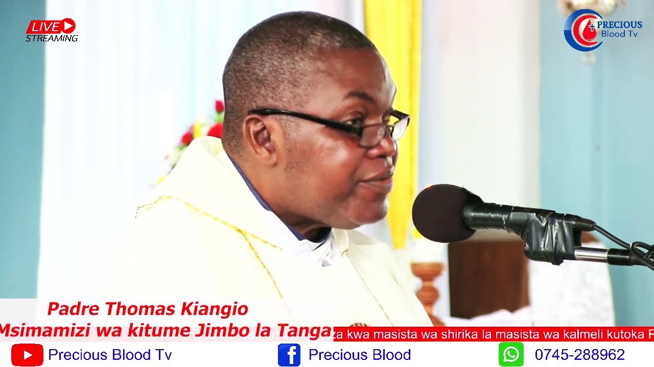 NONDO ZA PADRE THOMAS KIANGIO MSIMAMIZI WA KITUME JIMBO LA TANGA KWA MASISTA WAPYA WA KARMELI
