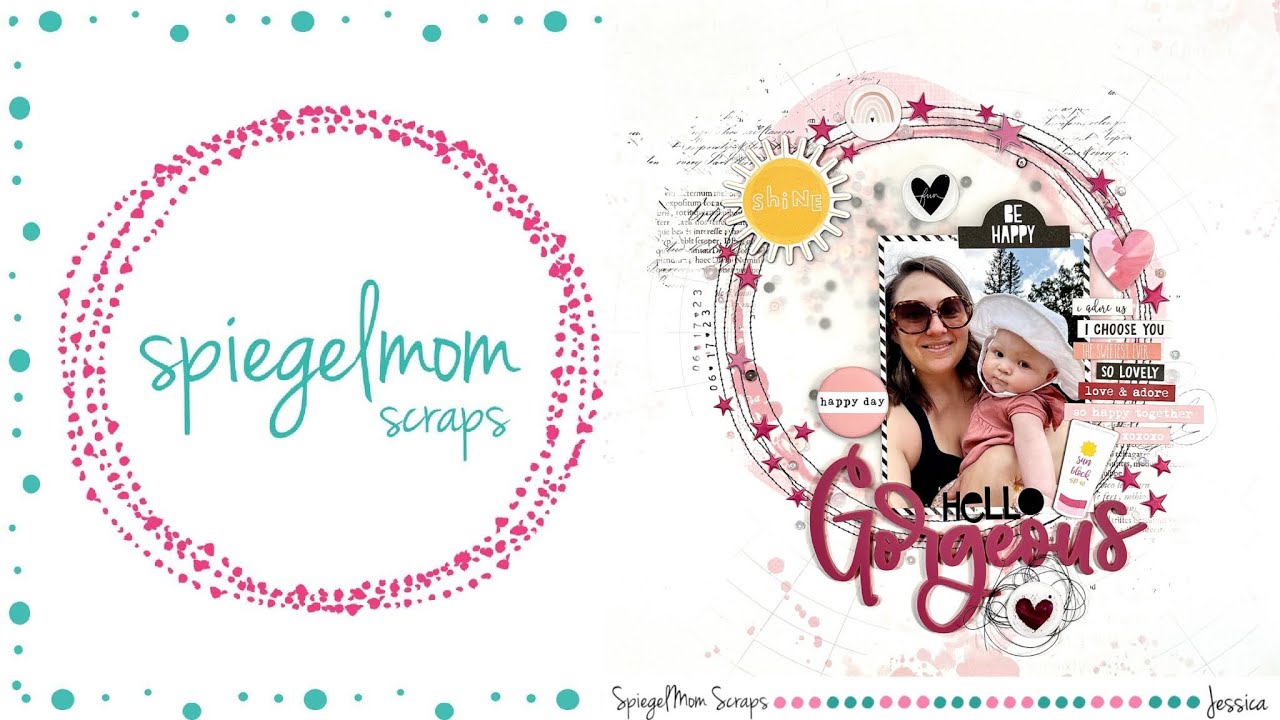 Stitching a Large Shaker Pocket to 49 and Market Scrapbook Layout 