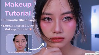 Natural Pink Bling Makeup Tutorial ✨ | Soft Glow Look for Everyday